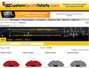 Custom Sports Tshirts